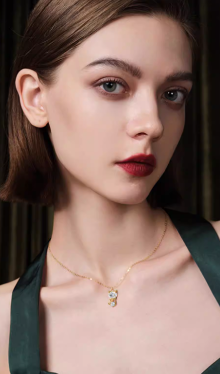 Mystic Cat Eye Charm Necklace