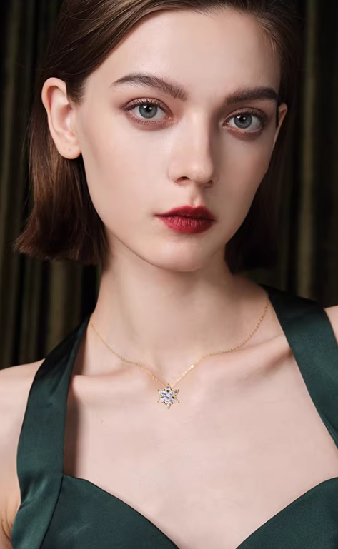 Snowglint Silver Chain Necklace