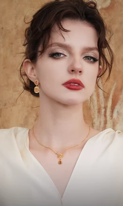 Golden Wheat Elegance Necklace