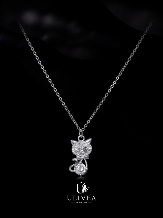 Mystic Cat Eye Charm Necklace