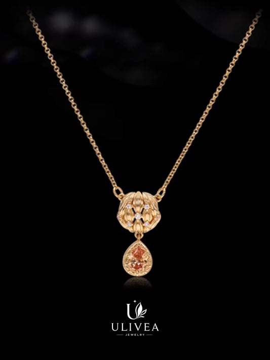 Golden Wheat Elegance Necklace