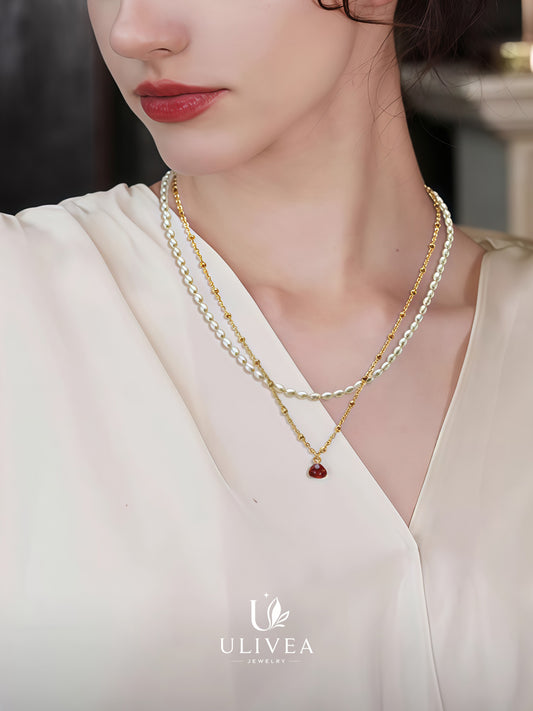 Layered Luxe Pearl Duo Necklace