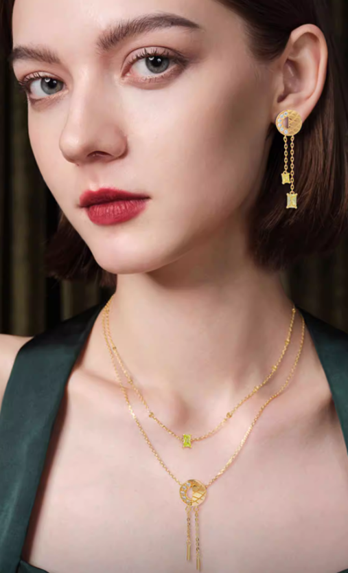 Tropical Pine Sorbet Necklace