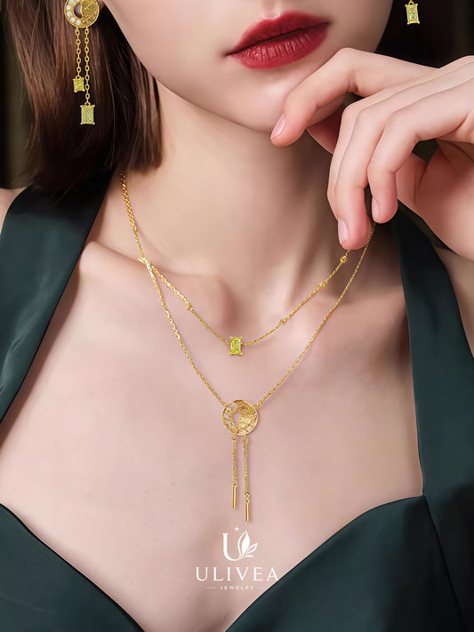 Tropical Pine Sorbet Necklace